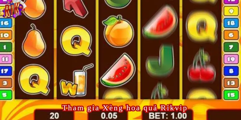 Hướng dẫn cách chơi Xèng Hoa Quả Rikvip chi tiết nhanh chóng